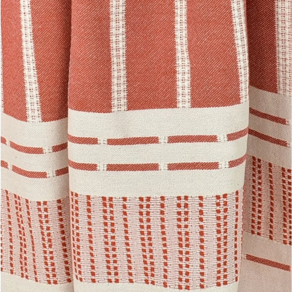 S X S W Desert Red Towel Blanket FLiPSiDE Threads Anthropologie Organic Cotton - Picture 3 of 13